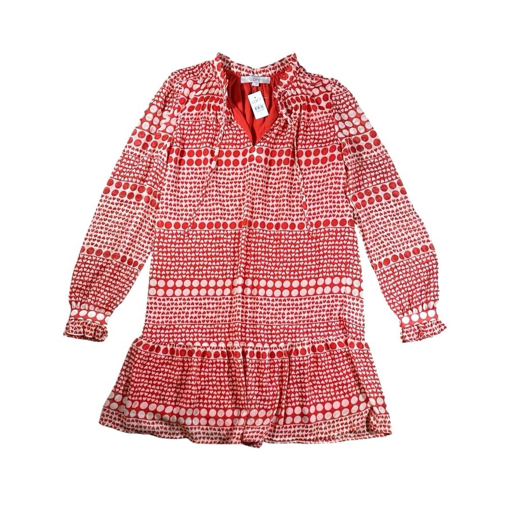 Loft Lots of Love Mini Dress NWT - S - Picture 2 of 5